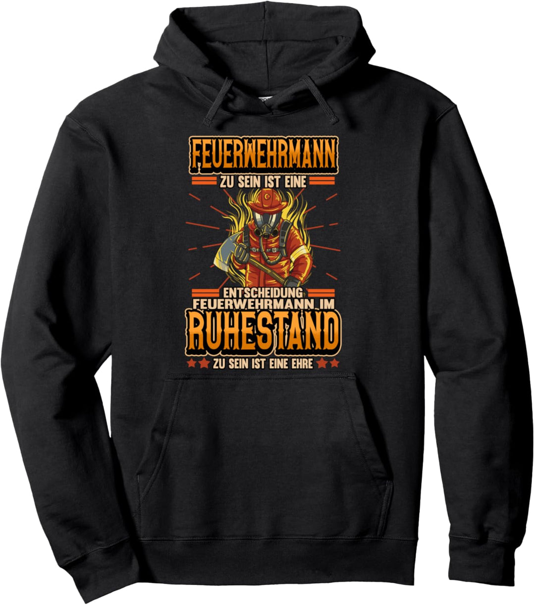 Feuerwehr Ruhestand Rente Pension Feuerwehrmann Geschenk Pullover Hoodie