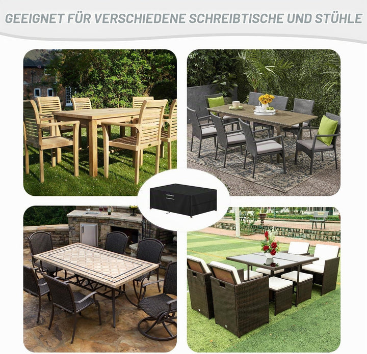 Abdeckung für Gartenmöbel Wasserdicht Abdeckplane Gartenmöbel | Abdeckhaube Gartentisch Schutzhülle