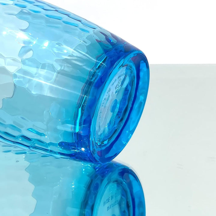 Grosse Acrylgläser, 740 ml, Kunststoffbecher, Set mit 6 transparenten Farben, gehämmerter Stil, BPA-