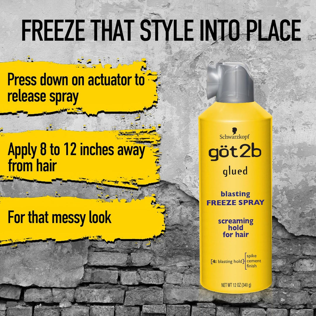 Got2b Glued Blasting Freeze Spray, 12 Ounce by Got2b 340 g (1er Pack), 340 g (1er Pack)
