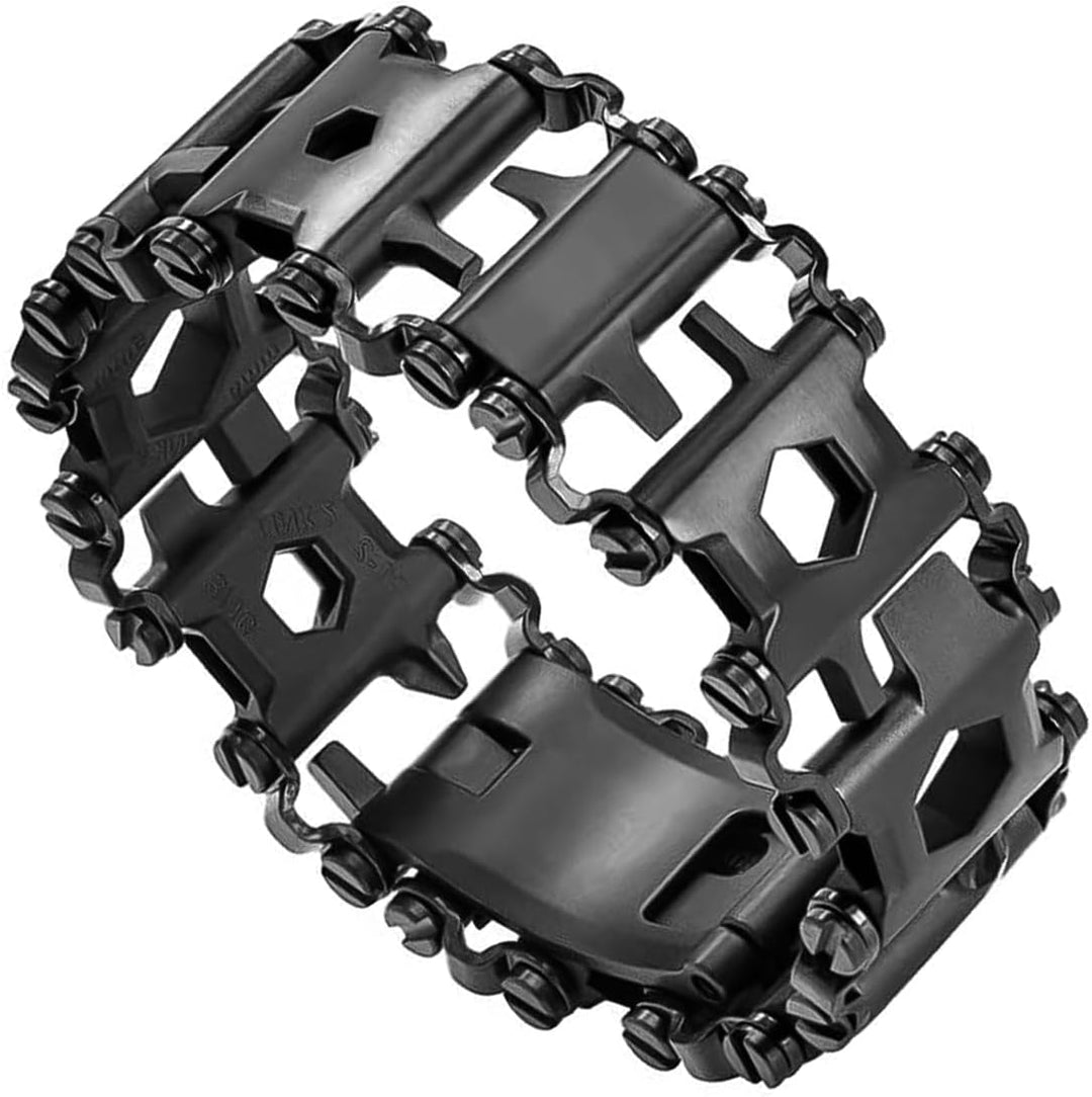 29-in-1-Multifunktionswerkzeug aus Edelstahl, Armband, Schraubendreher, Schraubenschlüssel, Flaschen