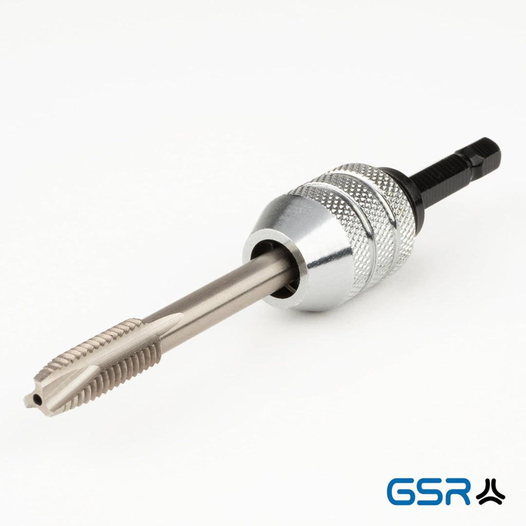 GSR Gewindeschneider Set, 17-teilig, HSSG Gewindebohrer Set, M3-M12, Mit Gewindebohrer-Halter 1/4''