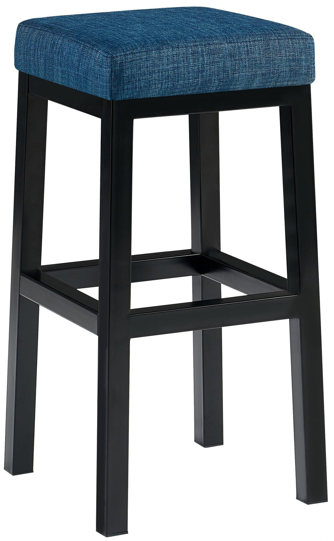 CLP Barhocker Taylor I Sitzhöhe 78 cm I Gepolsterter Barstuhl mit Stoffbezug I Tresenhocker mit schw