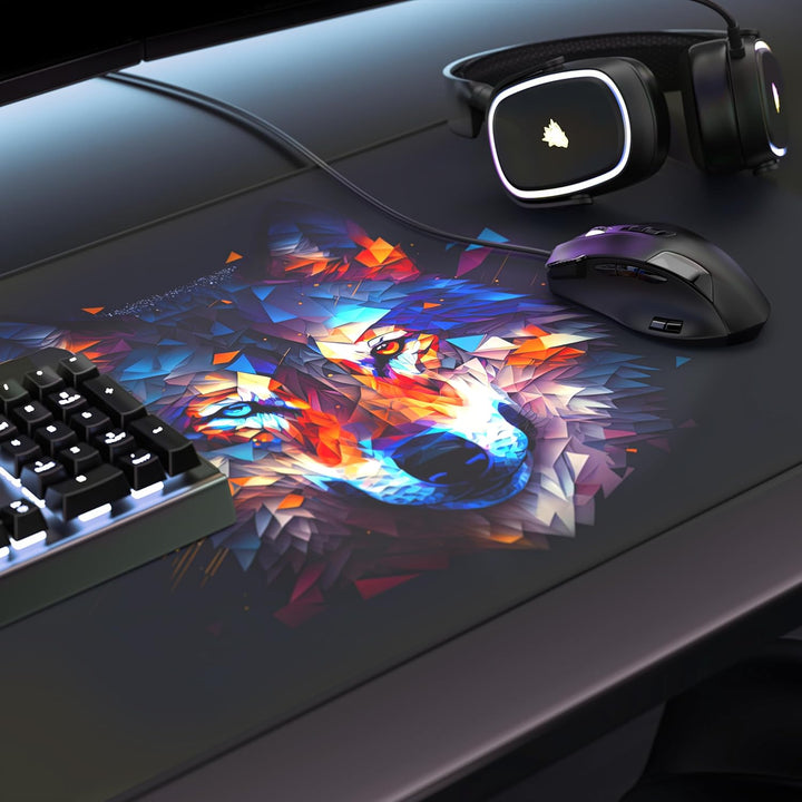 TITANWOLF - XXL Speed Gaming Mauspad 900 x 400mm - XXL Mousepad - Tischunterlage Large Size - verbes