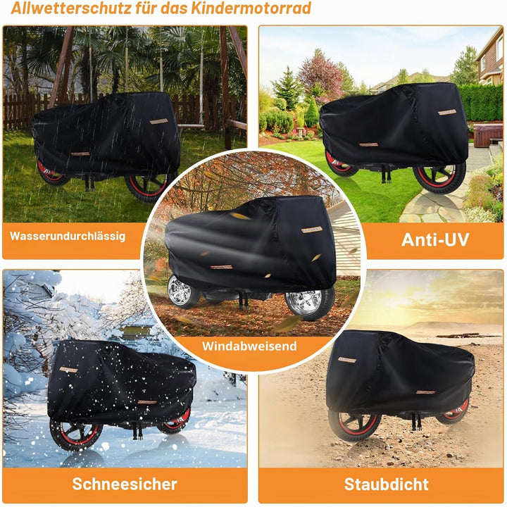 Kinder Autoabdeckung,Grosse Autospielzeugabdeckung,Robuste 420D Universal Autoabdeckung für Kinder E