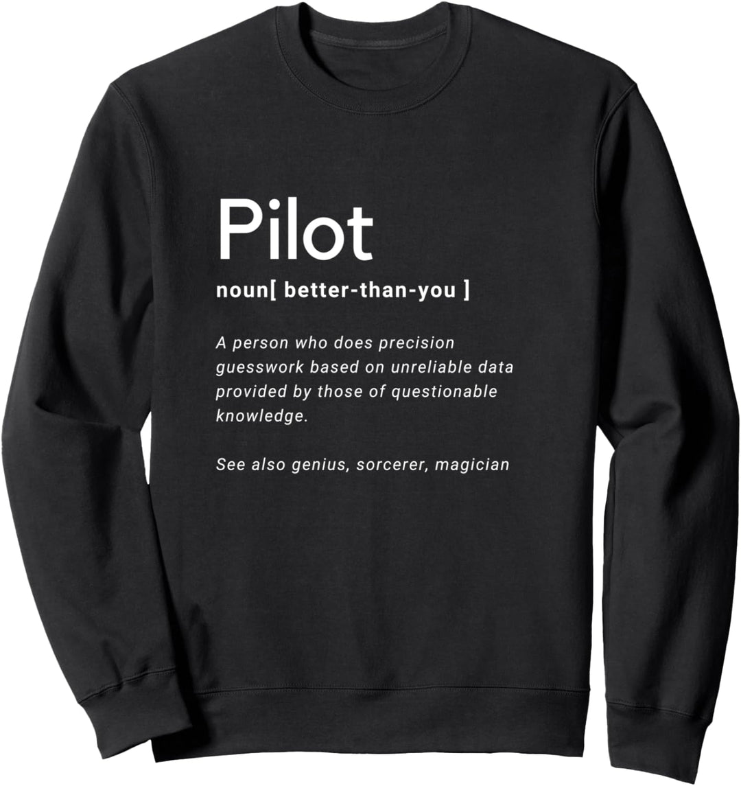 Lustiges Piloten-Substanz I Love Aviation Sweatshirt