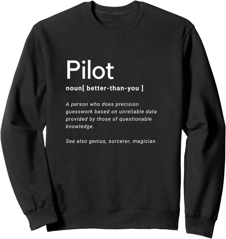 Lustiges Piloten-Substanz I Love Aviation Sweatshirt