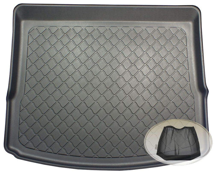 Z3291047 Gummierte Kofferraumwanne fahrzeugspezifisch + Klett-Organizer (Laderaumwanne, Kofferraumma