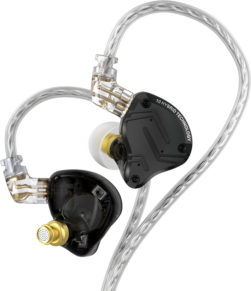 KZ ZS10 Pro X in Ohrmonitor, verbessert 4BA 1DD KZ Kopfhörer Multi-Treiber im Ohrhörhörer-IEM mit ab