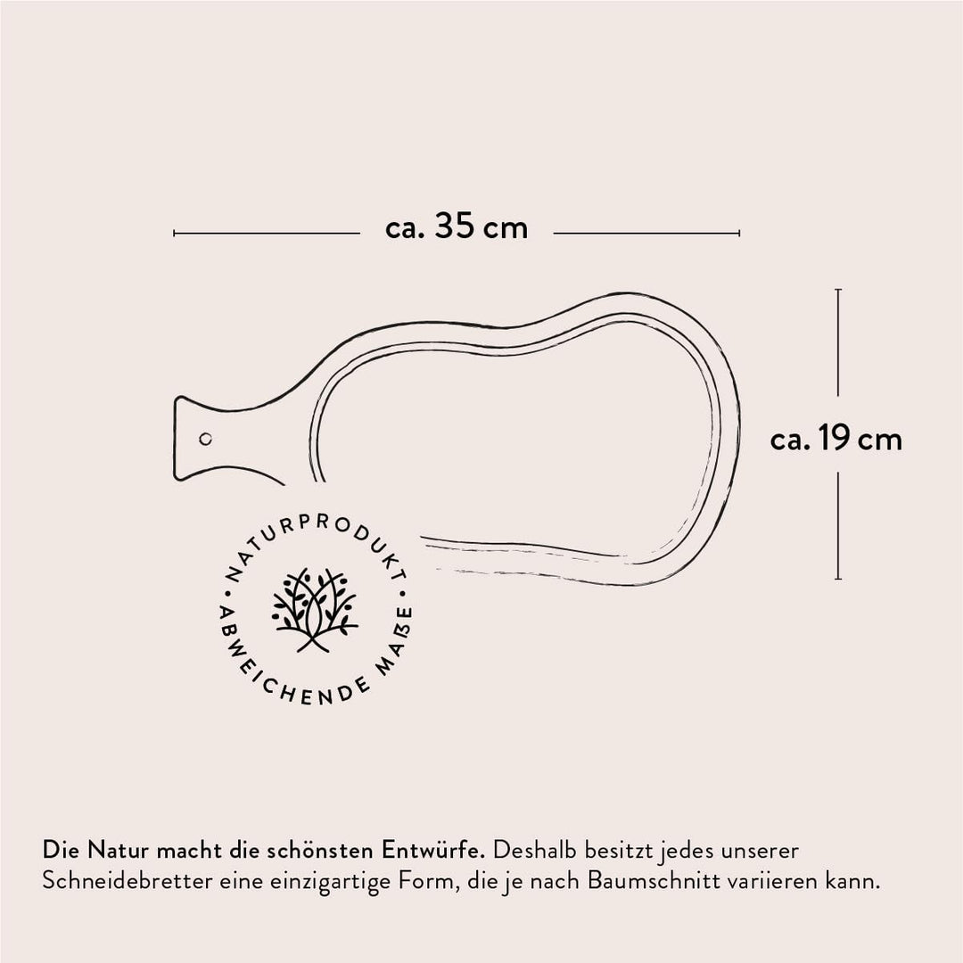 Neu DAS OLIVENHOLZBRETT® Schneidebrett aus Olivenholz mit Saftrille und Griff im Naturschnitt/Steakb
