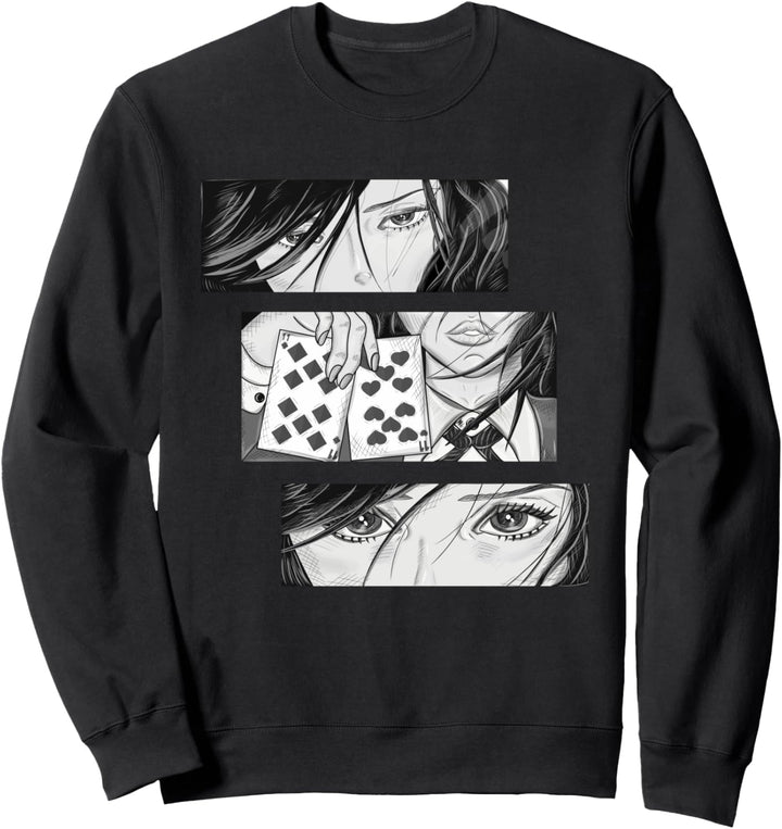 Anime Schriftzeichen Otaku Manga Geschenk Japan Kanji Weeb Sweatshirt