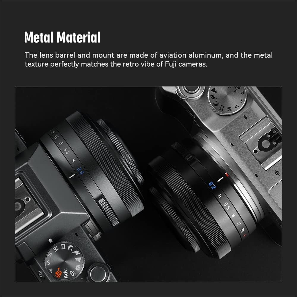 TTArtisan 27 mm F2,8 Metallgehäuse, Autofokus, AF-Objektiv, kompatibel mit Sony E-Mount, Schwarz AF2