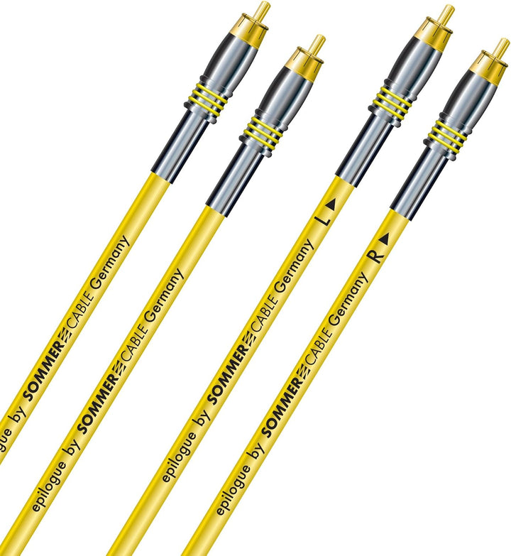 HICON "EPILOGUE" 50 cm Cinch RCA NF/ Phonokabel High End 2 x 0,50m by Sommer Cable | EP3F-0050 0,5m