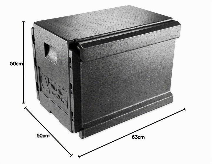thermohauser EPP-Thermobox Combi Junior GN 1/1 für 70 Liter - 63 x 50 x 50 cm - Fronteinschub mit 10