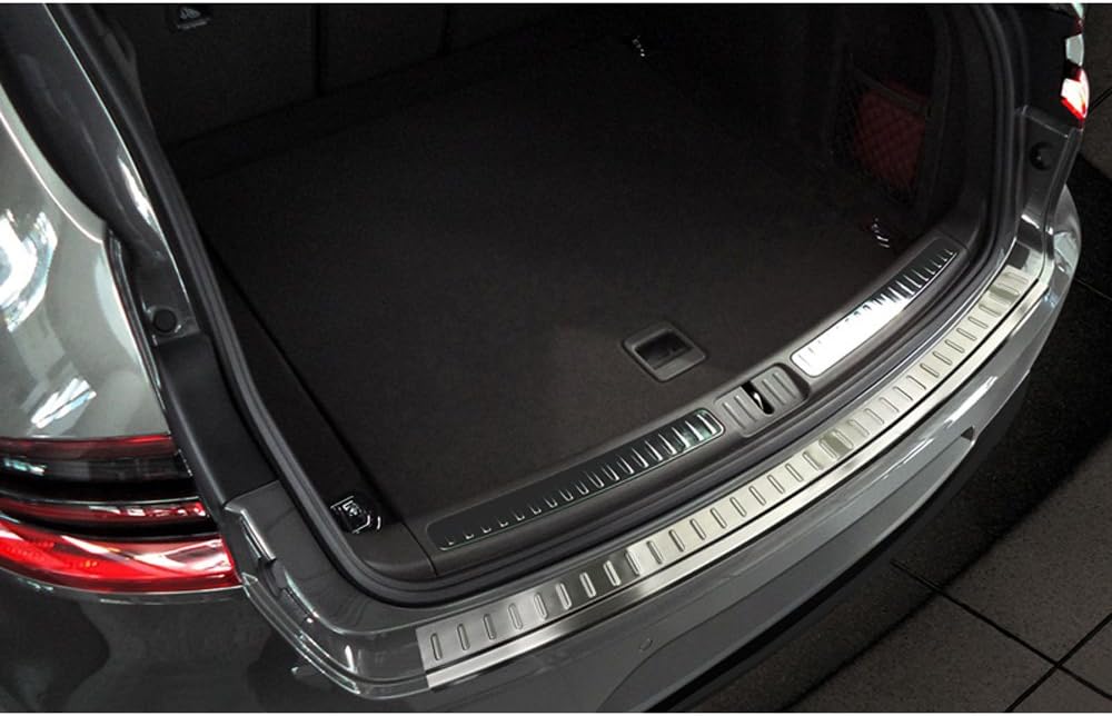 Avisa Edelstahl Heckstossstangenschutz kompatibel mit Porsche Macan 2013-2019 & 2019- 'Ribs'