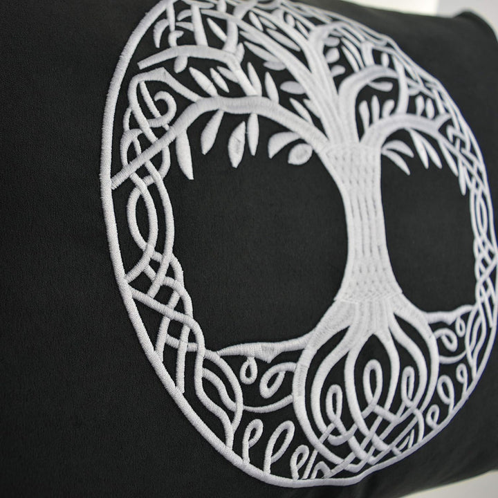 Yggdrasil Wikinger Kissen mit Füllung 40x60cm Wikinger Dekoration Baum des Lebens Wohnzimmer Dekokis