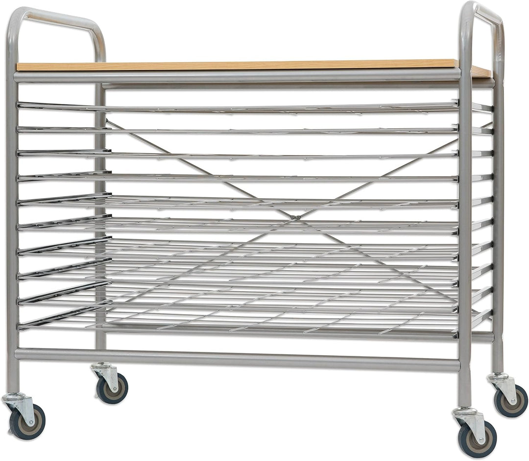 Betzold - Papier-Trocknungswagen Mobil Trockengestell Trockenständer Bilder trocknen klein - 10 Gitt