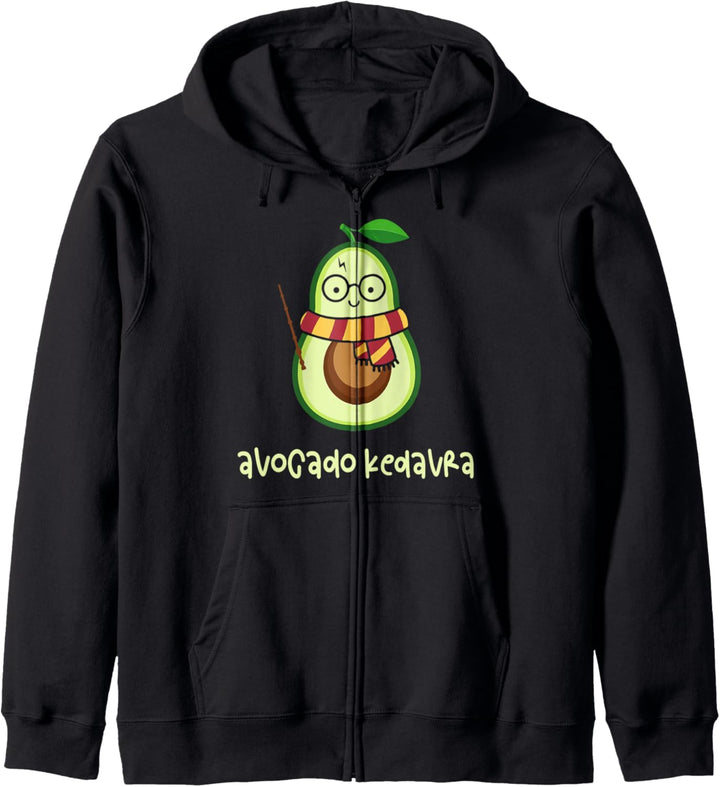 Avocado Kedavra Zauberer Veganer Magier Wortspiel Kapuzenjacke