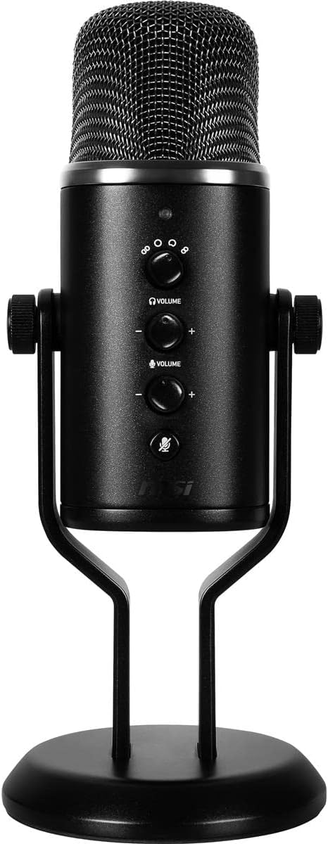 MSI Immerse GV60 Streaming Mikrofon (96 kHz Sample Rate, 24-bit Bit Rate, 20-20.000 Hz, USB-C zu USB