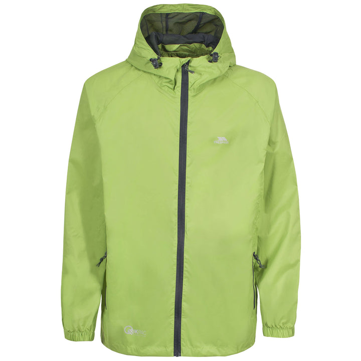 Trespass Unisex Qikpac Jacket Kompakt Zusammenrollbare Wasserdichte Regenjacke (1er Pack), Grün (Lea
