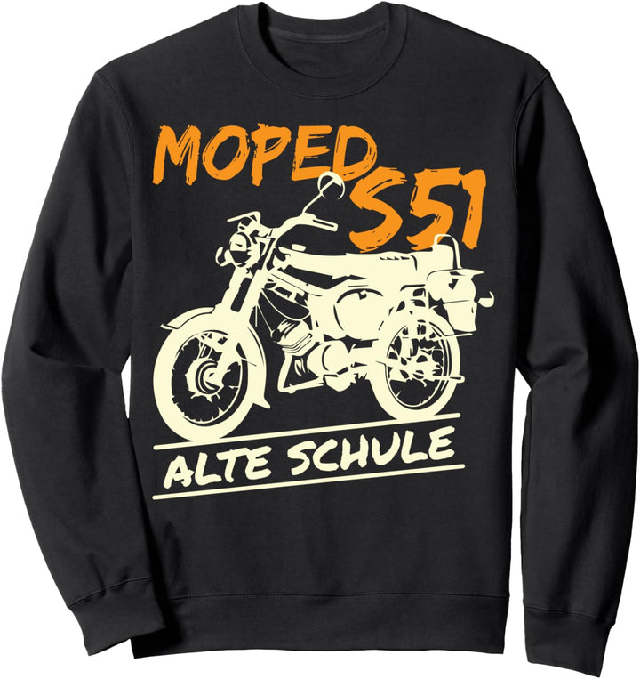 Alte Schule Simson S51 Fanartikel Moped Sweatshirt