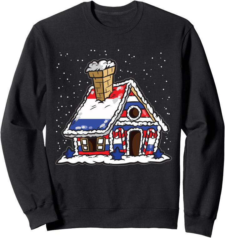 Holländisches Lebkuchenhaus | Weihnachten Niederländer Sweatshirt