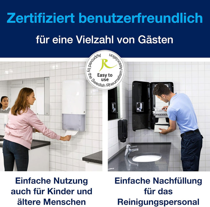 Tork PeakServe Spender für Endlos Papierhandtücher Schwarz H5 Hohe Kapazität Elevation 552508