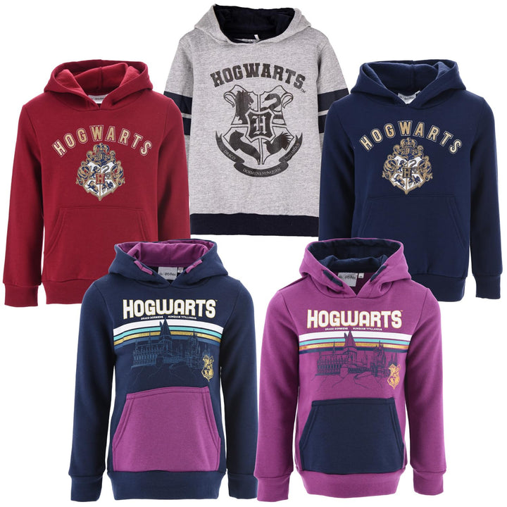 Harry Potter - Mädchen Jungen - Full Print Hoodie - Herbst Winter - Offiziell lizenziert 7 Jahre 020