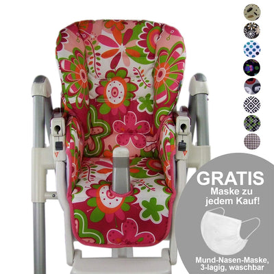 Babys-Dreams Sitzkissen Ersatzbezug für Peg Perego Prima Pappa Diner * 7 FARBEN EULE MOTIVE * NEU Eu