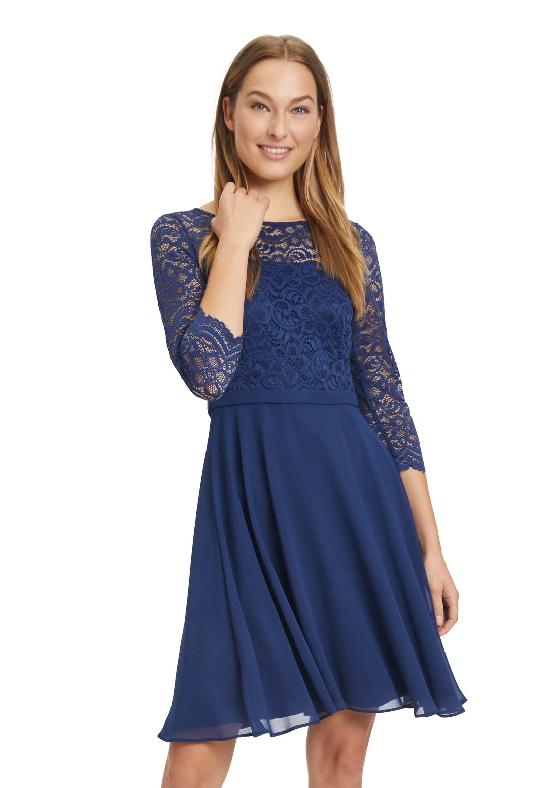 Vera Mont Damen Kleid 38 Festival Blue, 38 Festival Blue