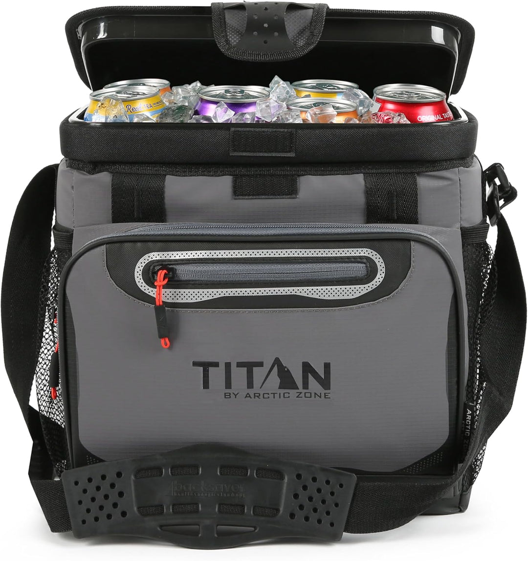 Titan by Arctic Zone Im Freien Titan 30 Can Cooler Eistruhe, 16 Dosen Sharkskin Grau