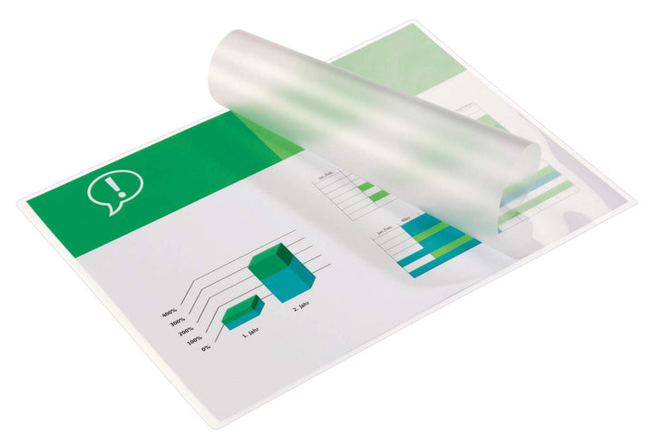 GBC Laminierfolien A3 125 mic, Robuste Laminiertaschen im 100er Pack, Glänzend, Transparent, Ideal f