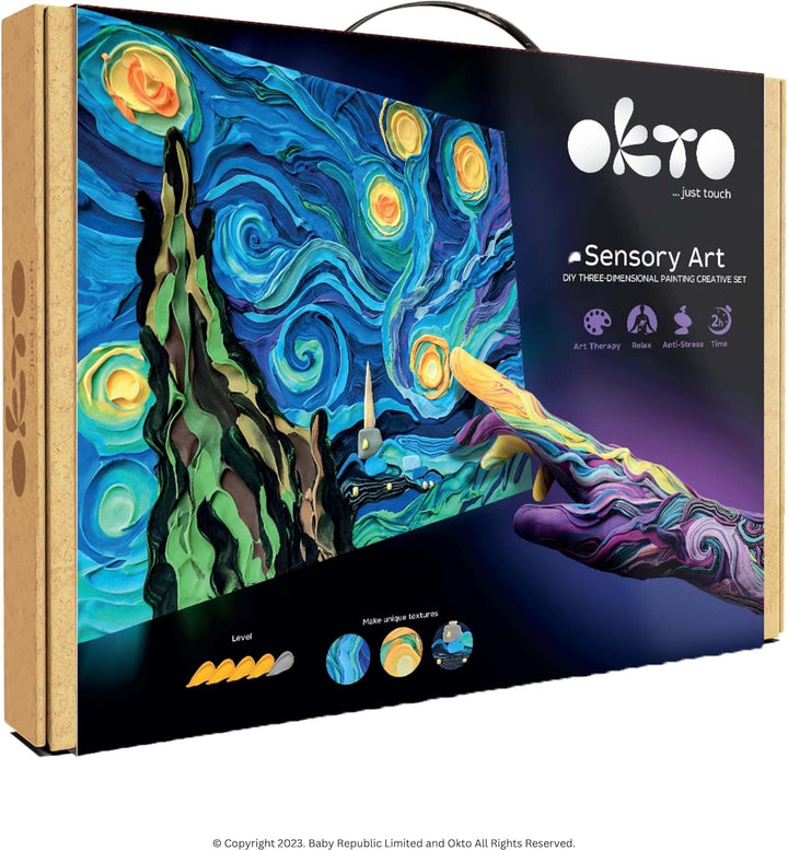 Okto Kunst-Set | Kunst & Handwerk DIY Malerei mit Modelliermasse Kit für Malerei Malerei Kits für Er