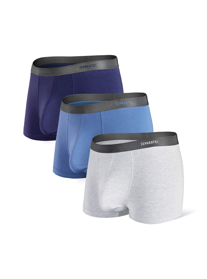 Separatec Herren Boxershorts, Herren Unterhosen aus Bambus-Viskose, atmungsaktiv und weich, Doppelbe