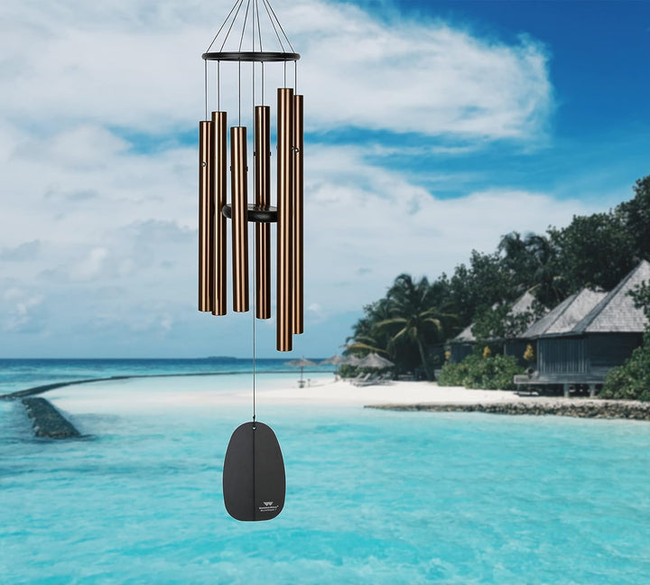 Woodstock Windspiel Bells of Paradise, Braun, 81,2 cm Bronze 81,2 cm, Bronze 81,2 cm