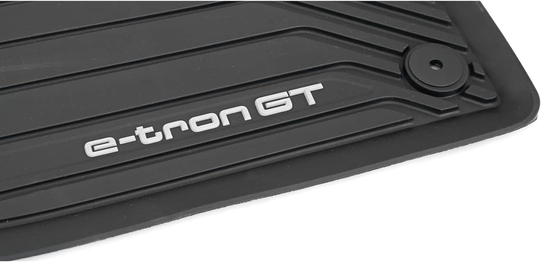 Audi 4J3061501041 Allwettermatten 2X Gummimatten vorn Gummi Fussmatten, mit e-tron GT Schriftzug Sch