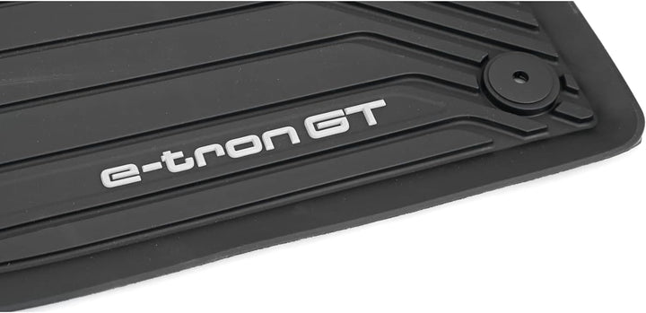 Audi 4J3061501041 Allwettermatten 2X Gummimatten vorn Gummi Fussmatten, mit e-tron GT Schriftzug Sch
