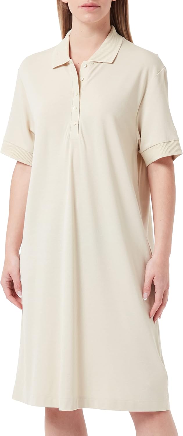 GANT Damen Kleid M Desert Beige, M Desert Beige