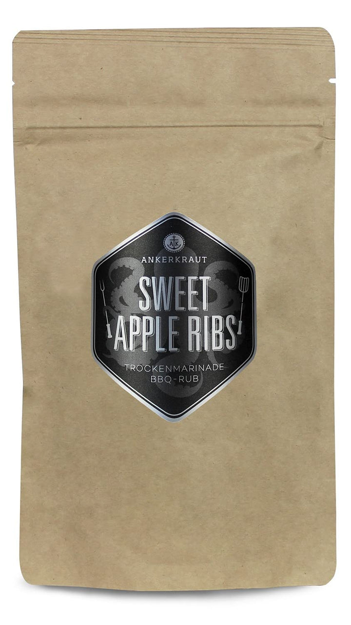 Ankerkraut Sweet Apple Ribs, fruchtige BBQ-Rub Gewürzmischung zum Grillen von Spare-Ribs und Schwein