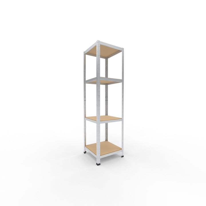 shelfplaza® Home Steckregal 180x50x50cm verzinkt 4 Böden - Kellerregal Lagerregal Metallregal Schwer