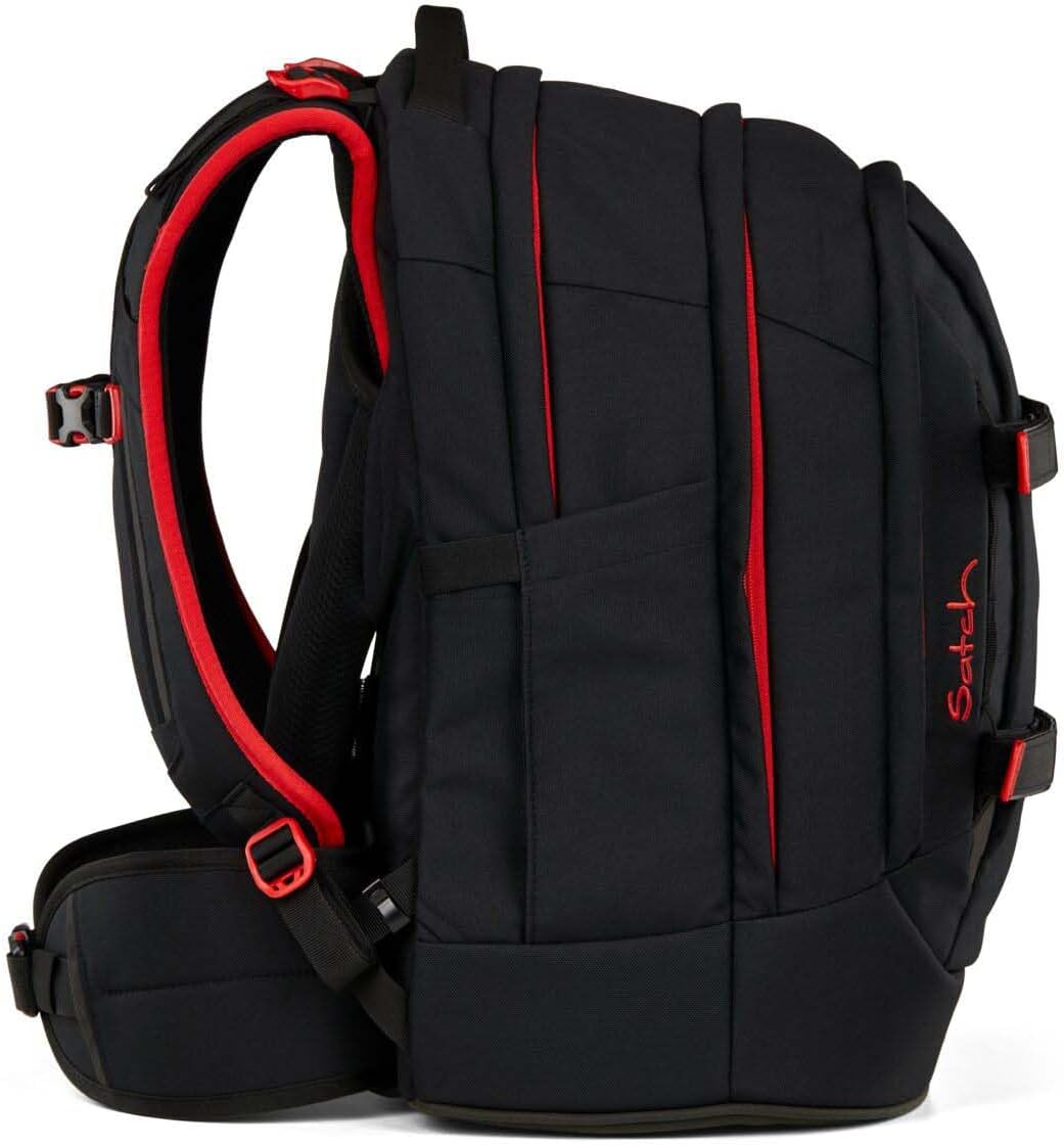 Satch Pack Schulrucksack Set 2tlg. inkl. Pencil Slider (Fire Phantom), Fire Phantom