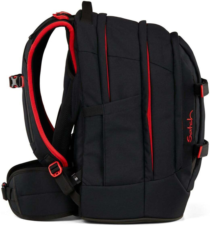 Satch Pack Schulrucksack Set 2tlg. inkl. Pencil Slider (Fire Phantom), Fire Phantom