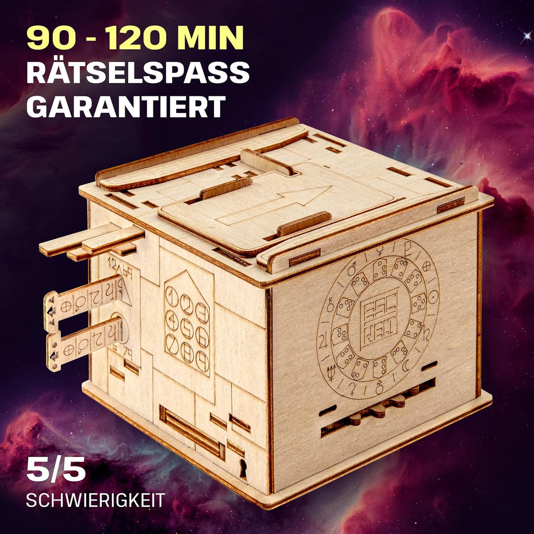 ESC WELT Space Box - Escape Room Spiel - Geschenke für Männer und Frauen - 3D Puzzle Box Spiele aus