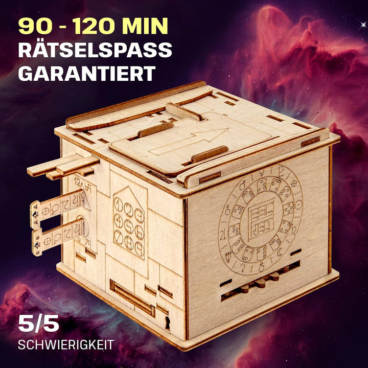 ESC WELT Space Box - Escape Room Spiel - Geschenke für Männer und Frauen - 3D Puzzle Box Spiele aus