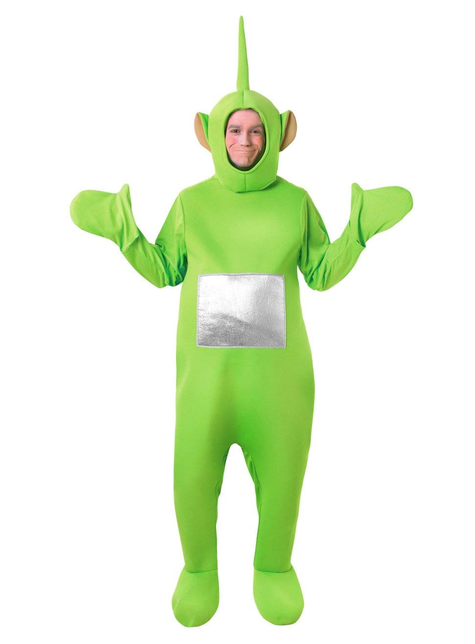 Teletubbies-Kostüm für Erwachsene - Unisex-Einteiler - Rubie's - Grün, Eingeitsgrösse (Standard)