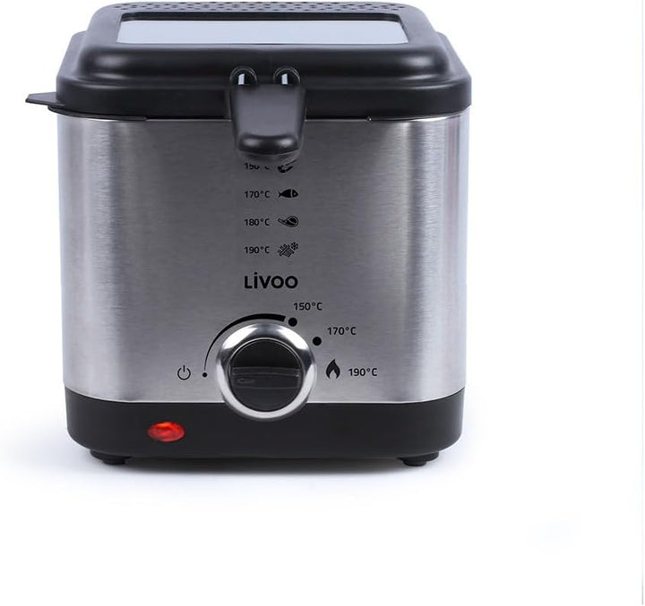 Friteuse 1,5l 900w grau - doc240 - livoo, Grau