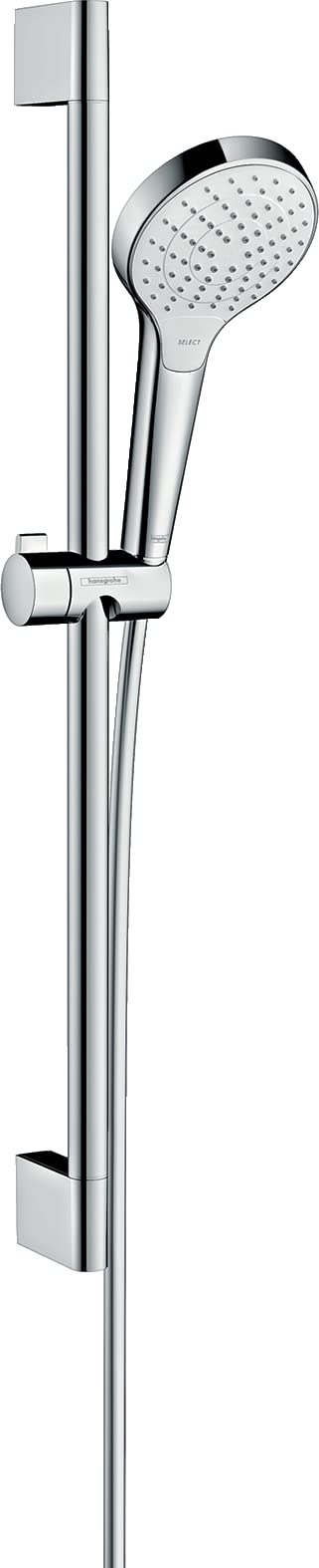 hansgrohe Duschset Croma Select S, Duschkopf wassersparend mit Schlauch und Halterung, verstellbar,