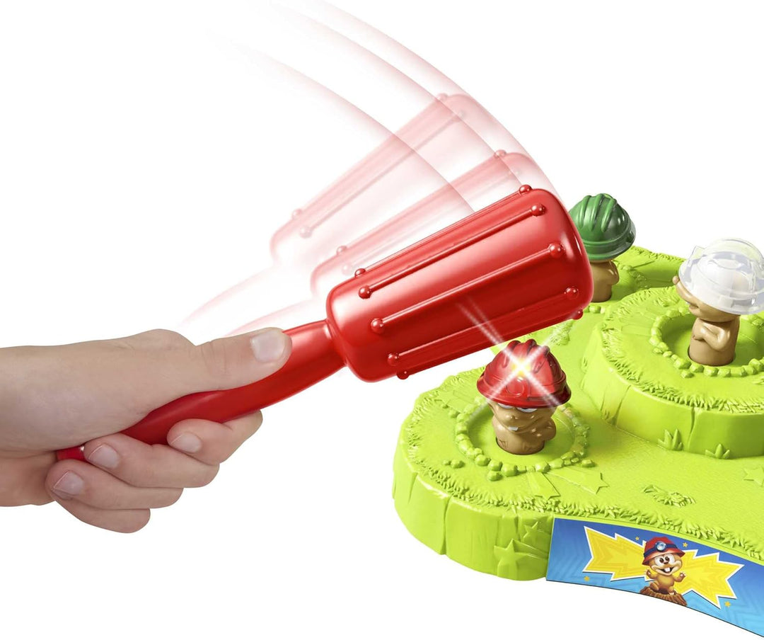 Mattel Games GVD47 - Hau den Maulwurf! Kinderspiel mit Hämmern, Lichtern und Geräuschen, für Kinder
