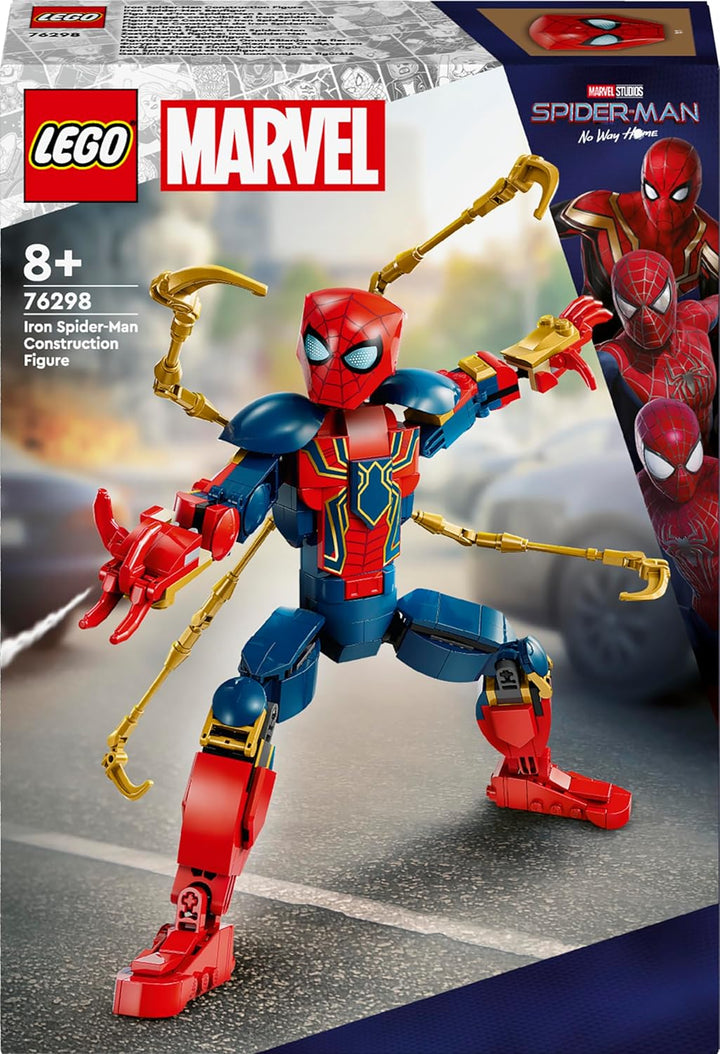LEGO Marvel Iron Spider-Man Baufigur, Superhelden-Actionspielzeug für Kinder ab 8 Jahren, Jungen & M