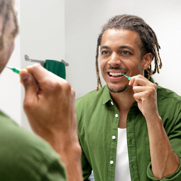 GUM SOFT-PICKS MINTY Interdentalreiniger | Zahnzwischenraumreinigung Und Plaqueentfernung | Breiter